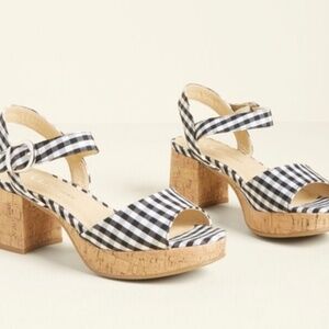 ModCloth Parading Patterns Block Heel in Gingham